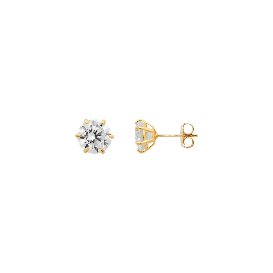 xenox-fine-krappe-maxi-ohrringe-xg14k4227g-585-gelbgold-mit-6-mm-zirkonia image 1