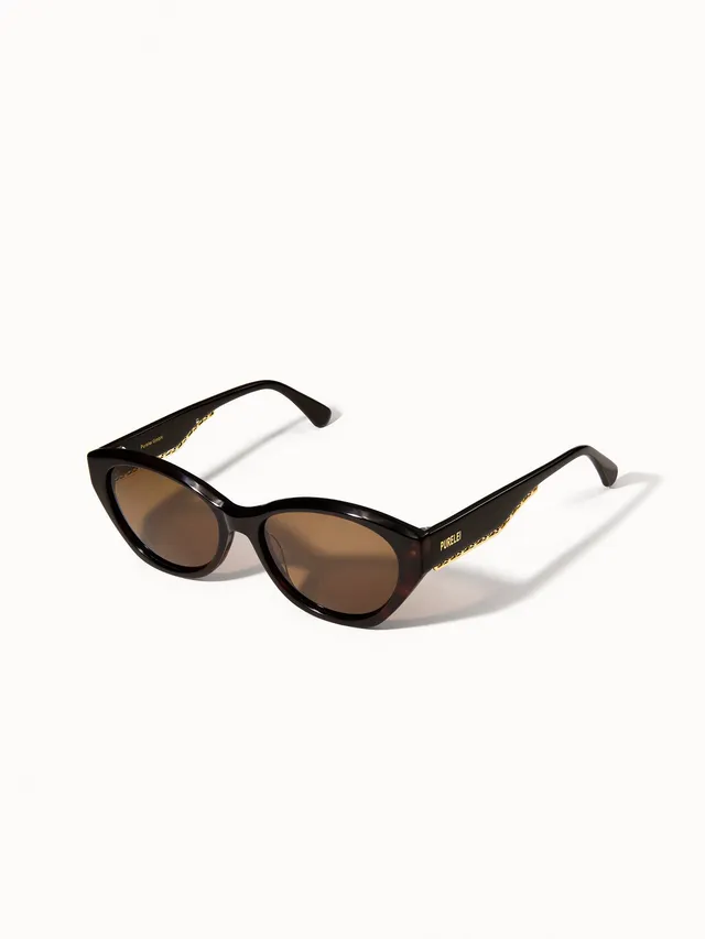purelei-lagoon-sonnenbrille-oval-schildpatt-dunkelbraun image 1