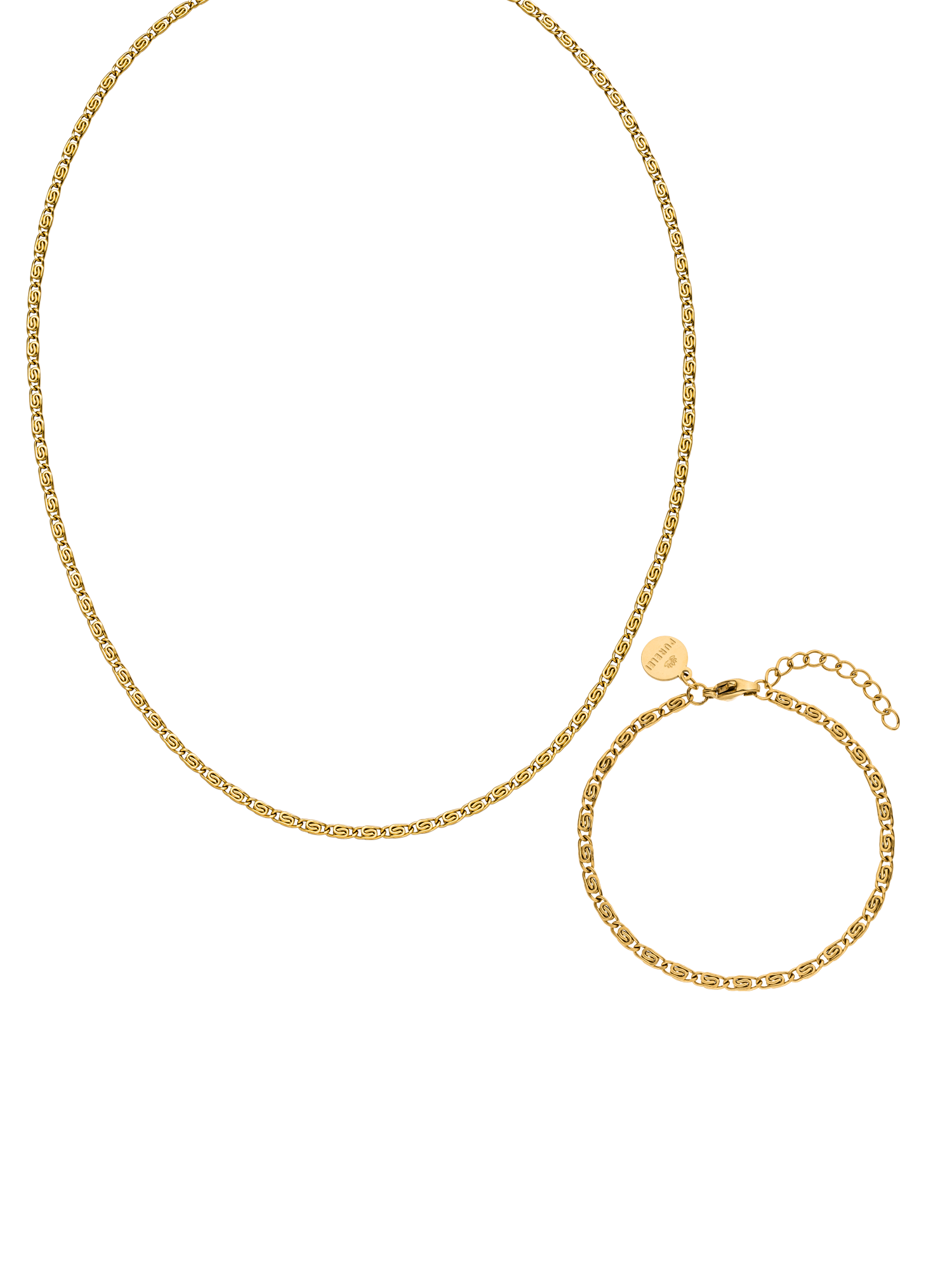 purelei-element-set-kette-und-armband-2-teilig-edelstahl image 1