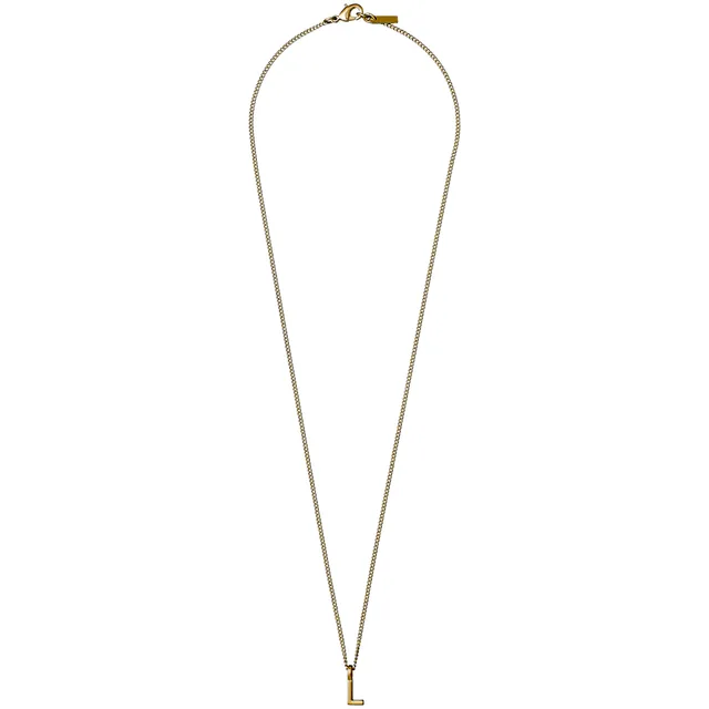 pilgrim-charm-halskette-vergoldet-mit-anh-nger-buchstabe-l-43-cm image 1