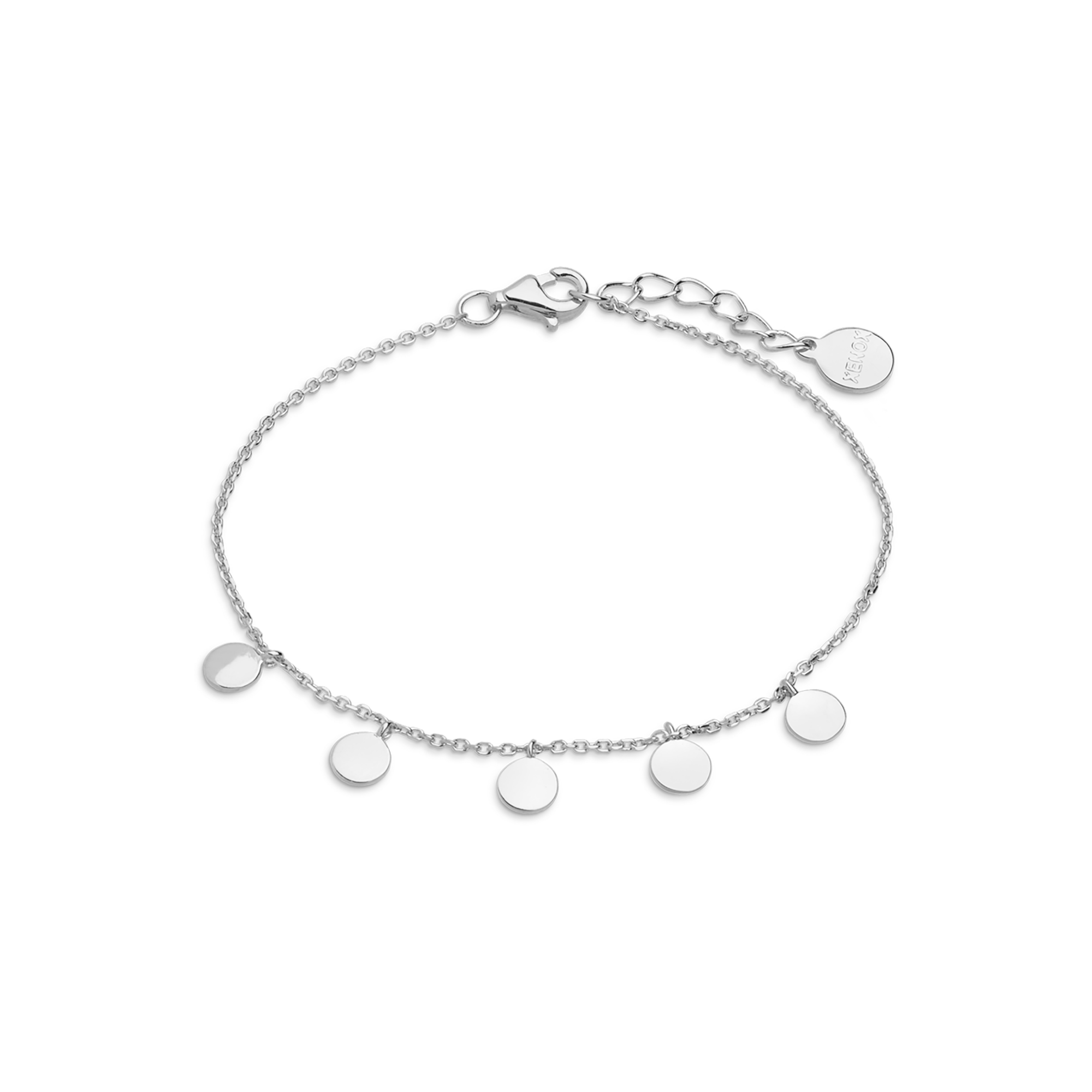 xenox-xs3691-armband-925-sterlingsilber-rhodiniert-mit-pl-ttchen image 1