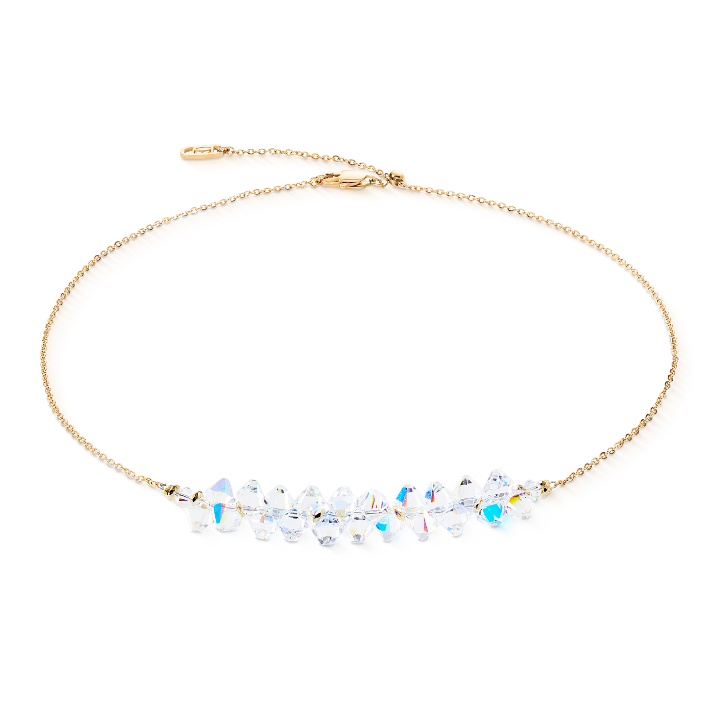 coeur-de-lion-dancing-crystals-pure-halskette-gold-kristall image 1