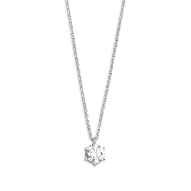 xenox-krappe-halskette-925-sterlingsilber-rhodiniert-mit-zirkonia-2 image 1