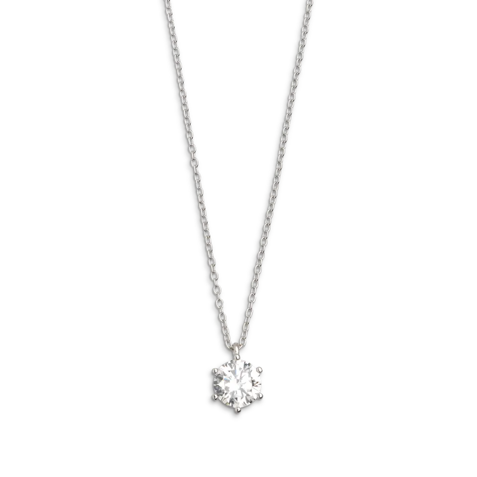 xenox-krappe-halskette-925-sterlingsilber-rhodiniert-mit-zirkonia-2 image 1