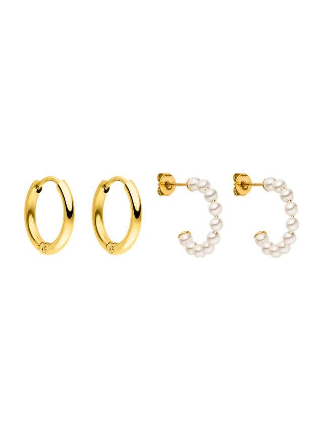 purelei-pearl-and-hoop-ohrring-set-creolen-mit-s-wasser-perlen-in-gold-ros-gold- image 1