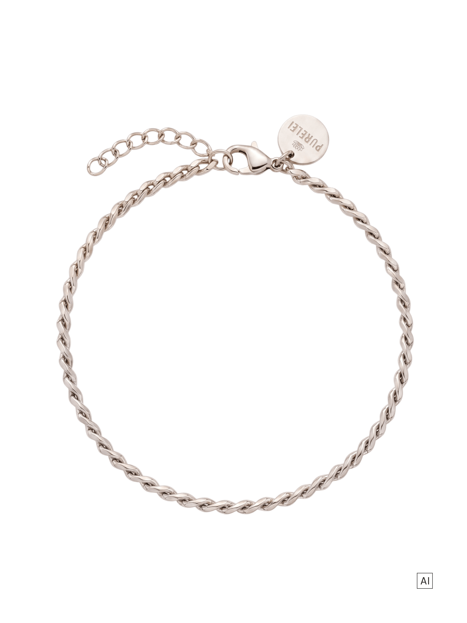 purelei-wheat-armband-f-r-herren-verstellbar-19-21-cm-edelstahl image 3