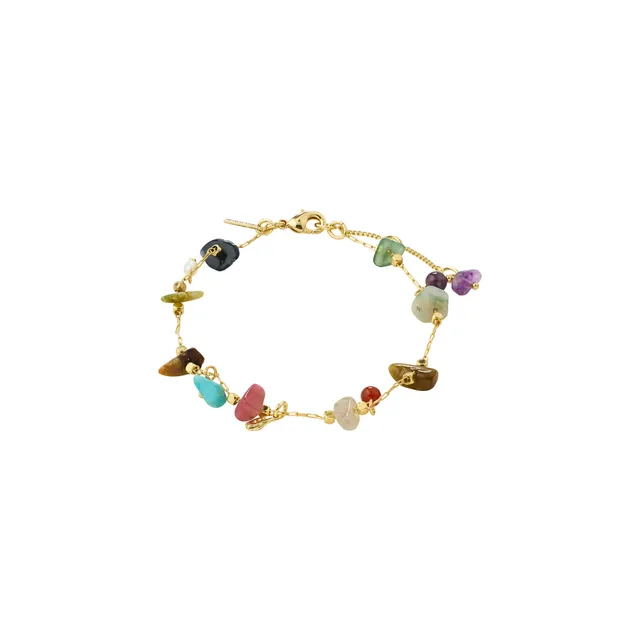 pilgrim-here-armband-vergoldet-multi-echte-edelsteine-bunt image 1