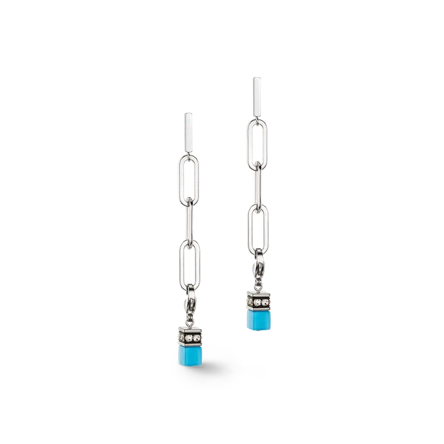 coeur-de-lion-ohrringe-happy-iconic-cube-charms-silber-pastell image 1