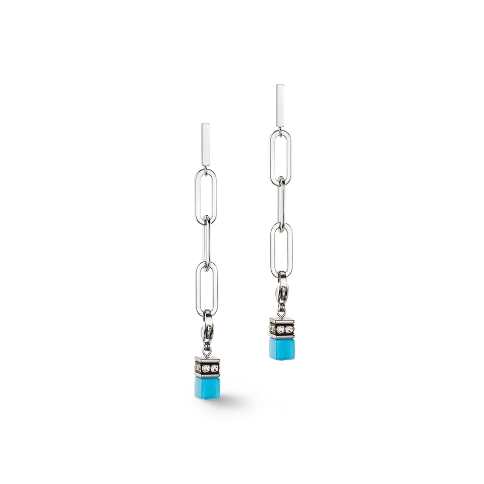 coeur-de-lion-ohrringe-happy-iconic-cube-charms-silber-pastell image 1