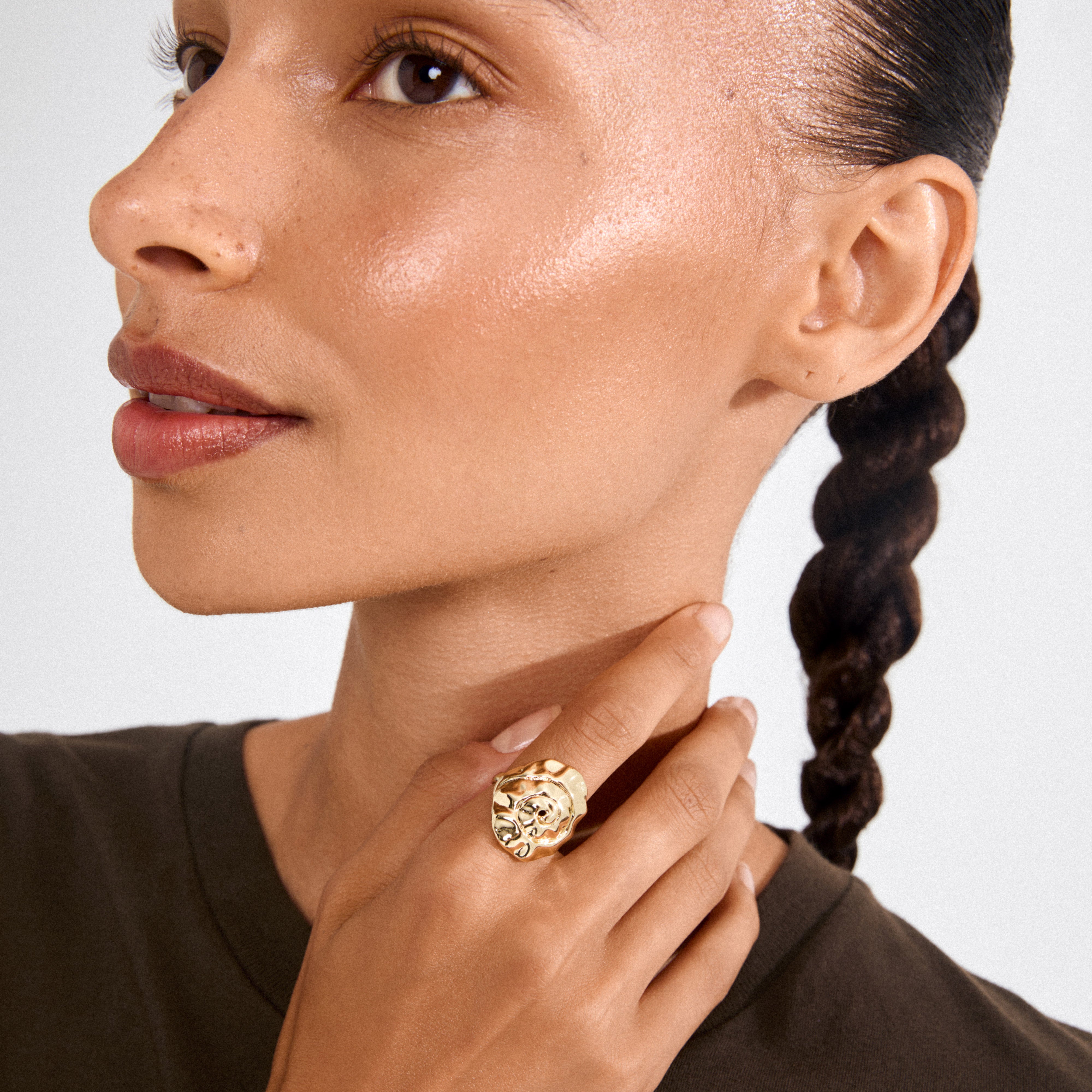 pilgrim-haze-ring-goldplattiert-verstellbar-wavy-design image 2