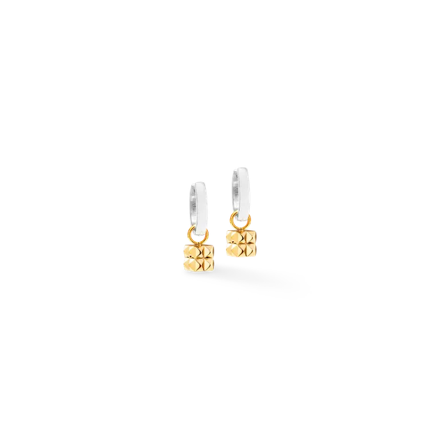 coeur-de-lion-ohrringe-creole-spikes-cube-silber-gold image 1