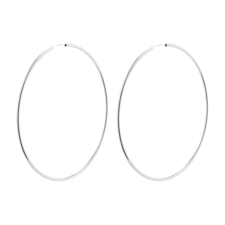 pilgrim-april-mega-hoop-ohrringe-versilbert-100-mm image 1
