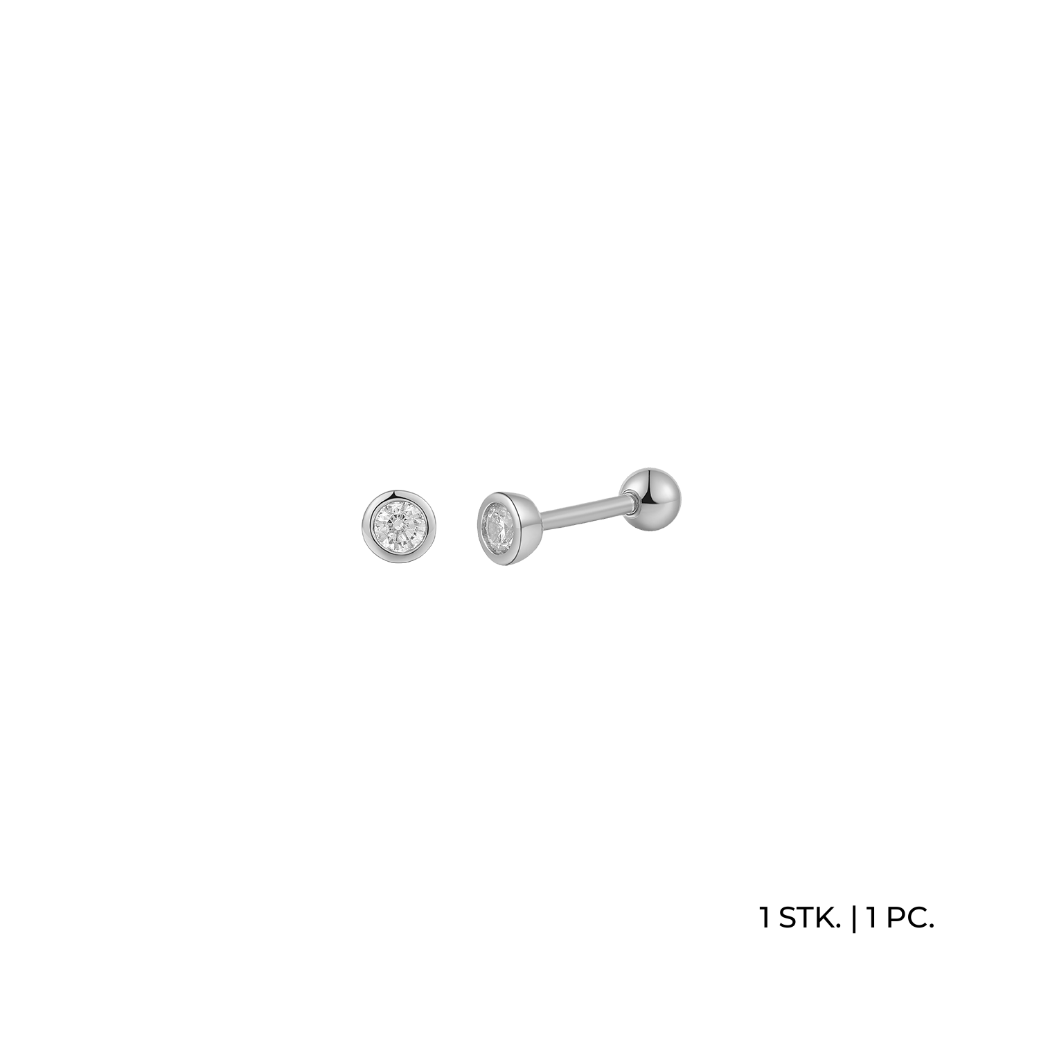 xenox-piercing-925-sterlingsilber-rhodiniert-xs91465 image 1
