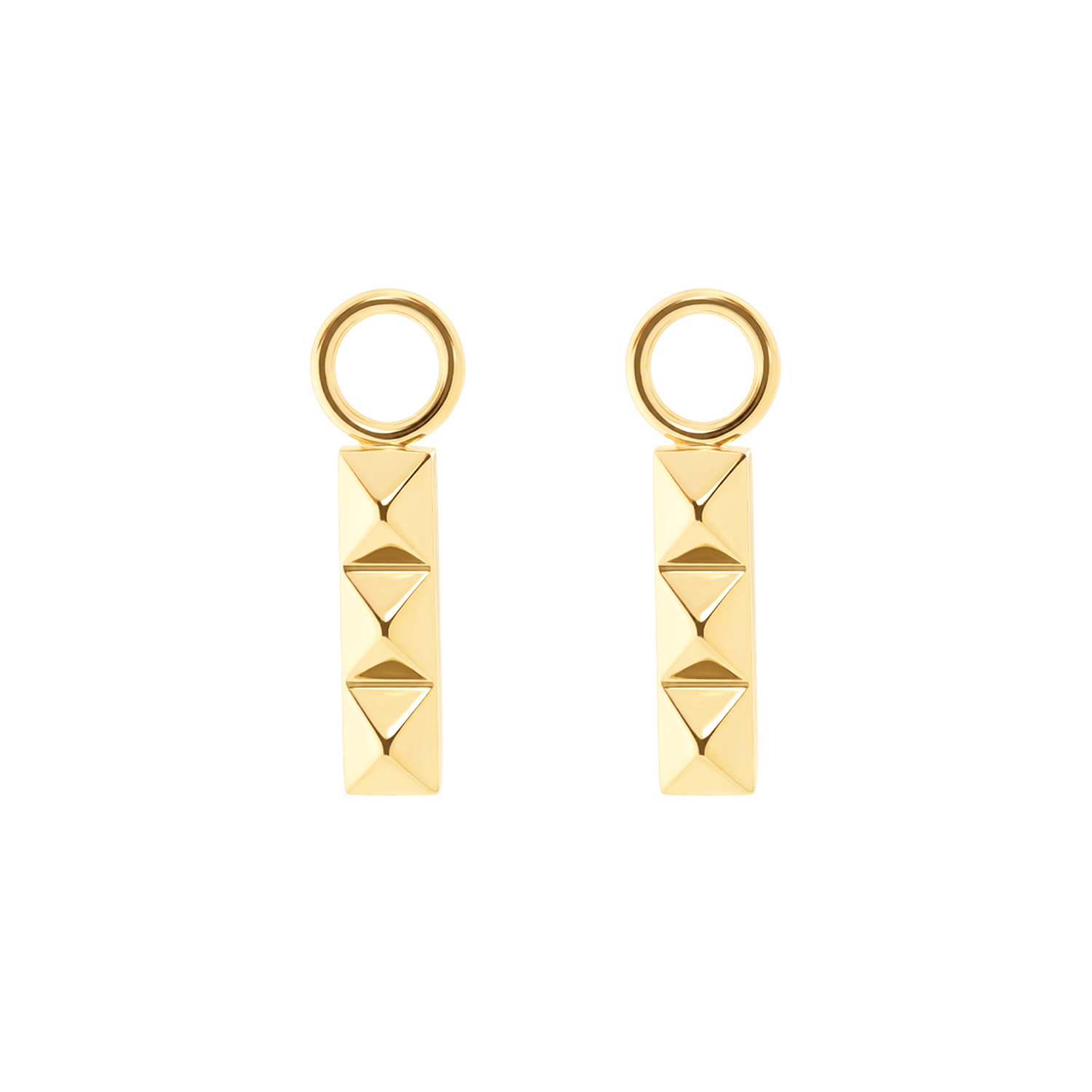 coeur-de-lion-ear-me-up-charm-spikes-trio-bar-gold-creolen-charm-edelstahl image 2