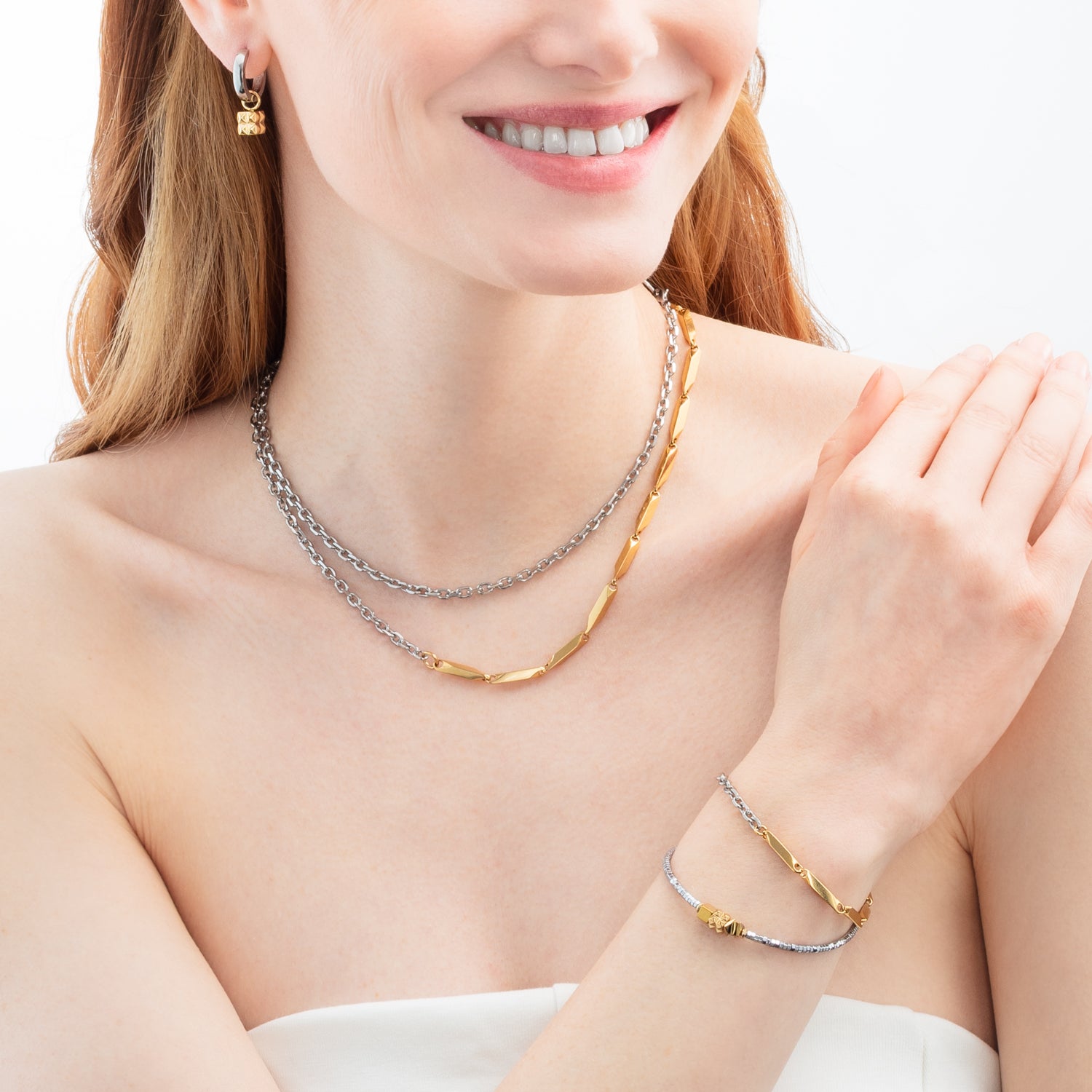 coeur-de-lion-twisted-layers-duo-armband-bicolor image 3