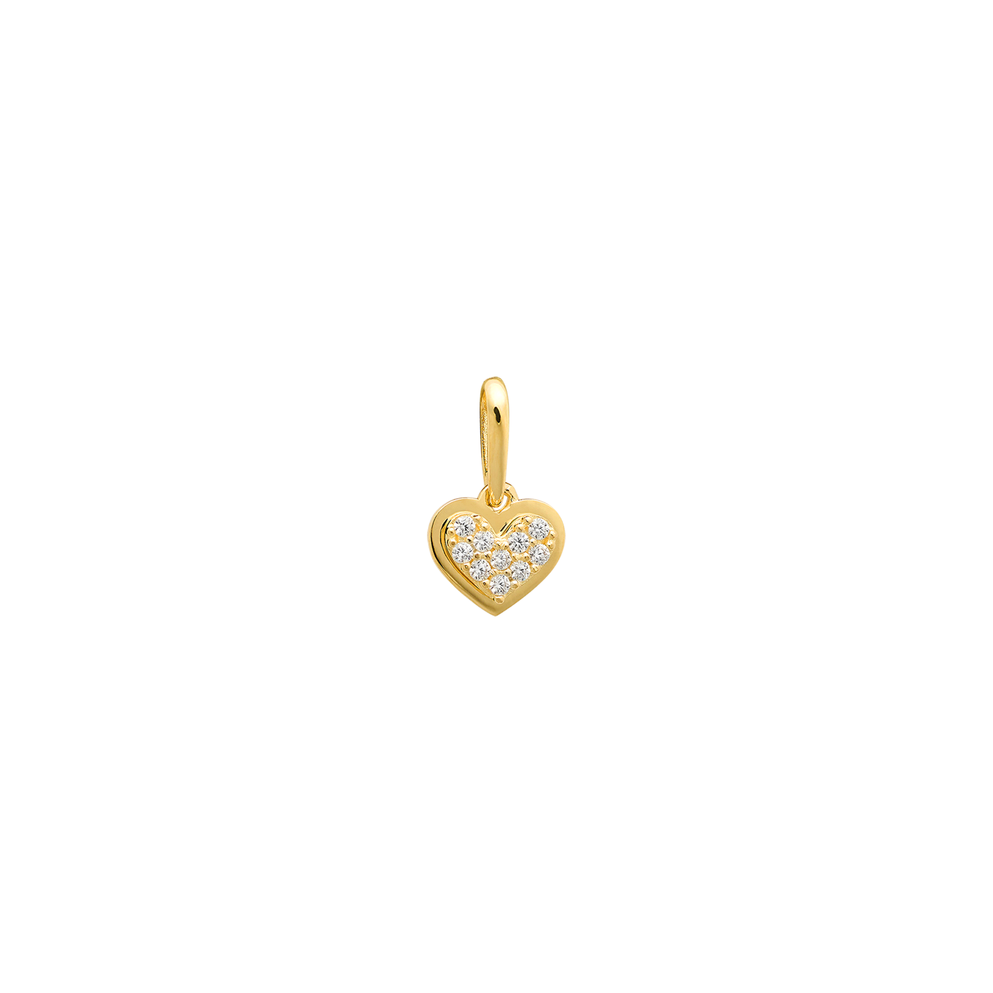 xenox-fine-herz-anh-nger-585-gelbgold-mit-zirkonia-2 image 1