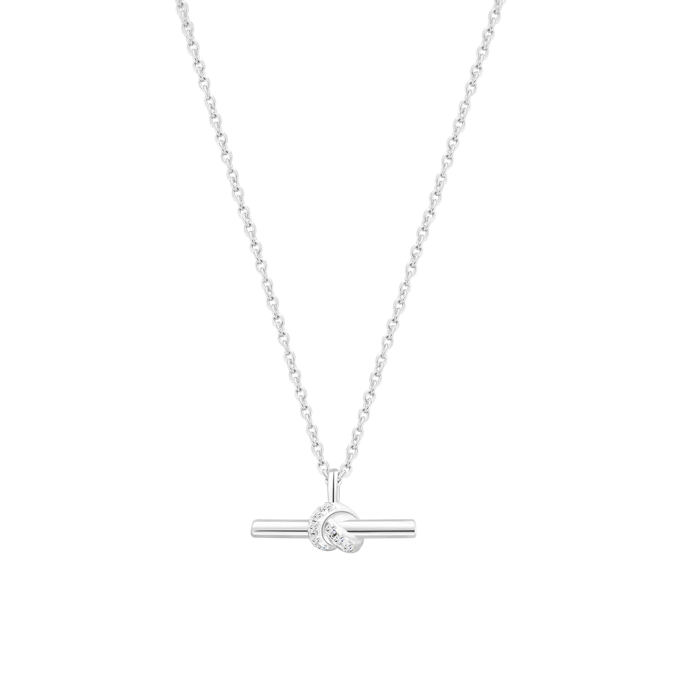xenox-knot-halskette-925-sterlingsilber-rhodiniert image 1