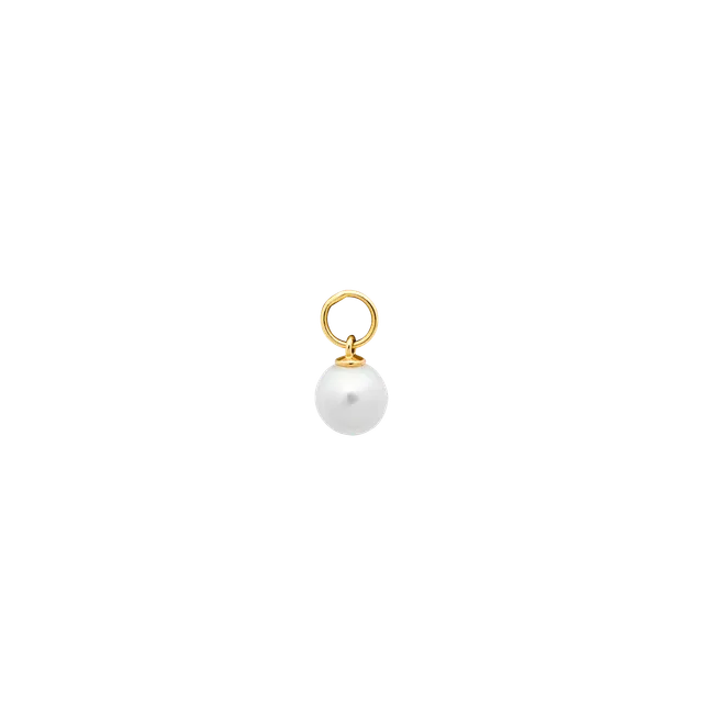 xenox-fine-pearl-ohrring-anh-nger-585-gelbgold-mit-s-wasserperle image 1