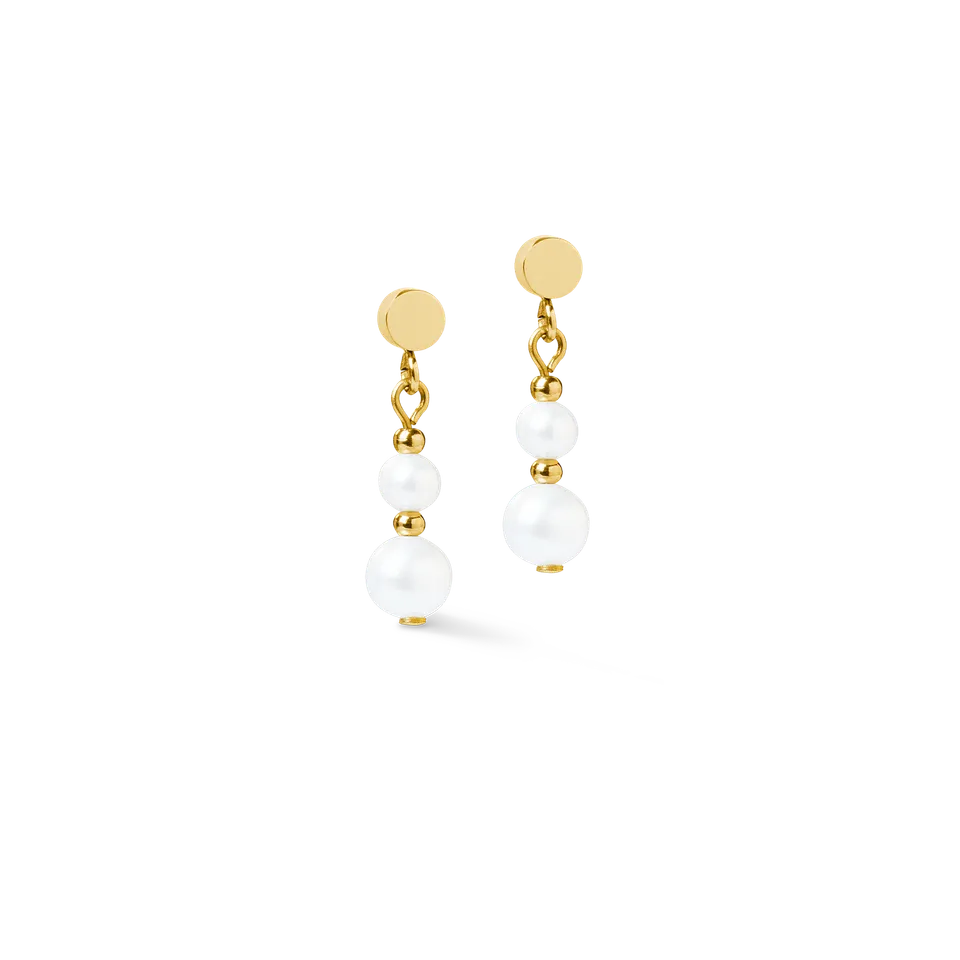 coeur-de-lion-ohrringe-pearl-spikes-drop-gold-wei image 1
