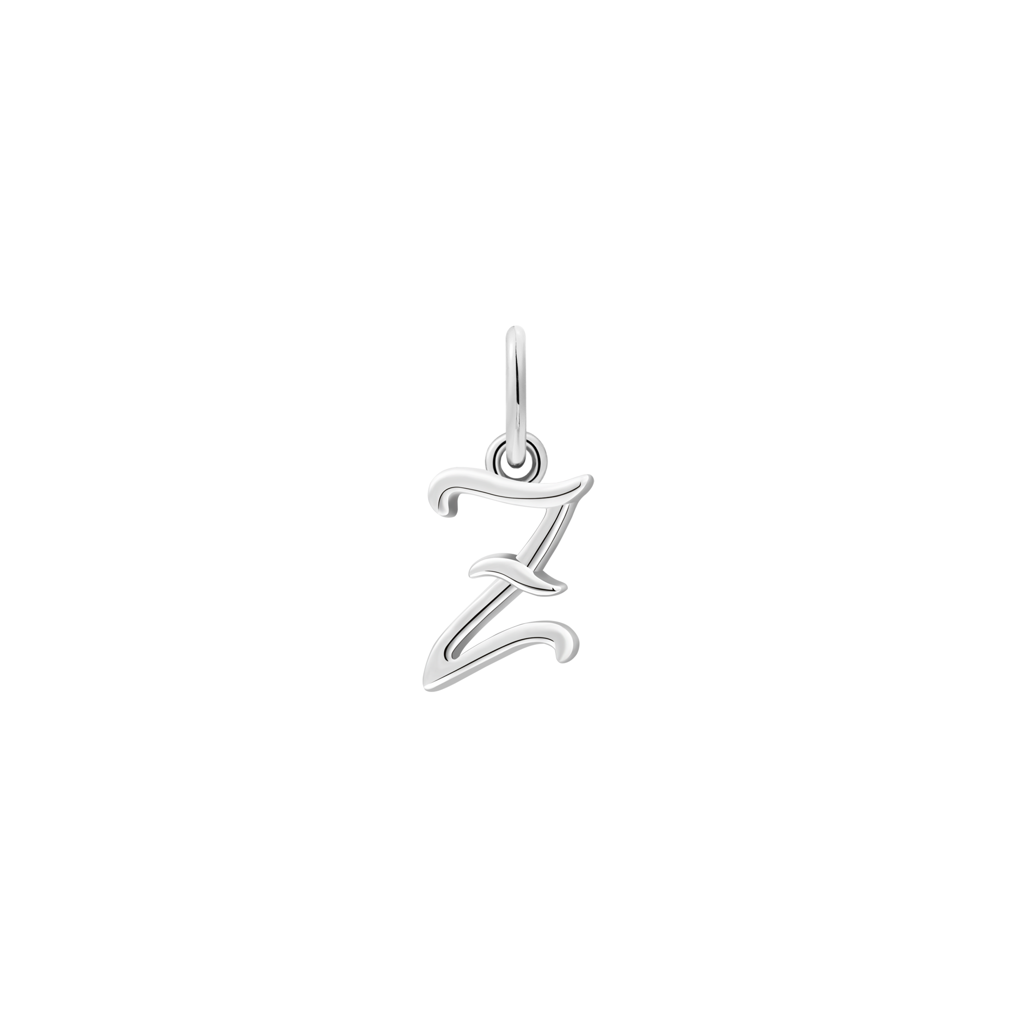 xenox-z-letter-italic-charm-buchstabe-z-925-silber-rhodiniert-xs10452w-z image 1