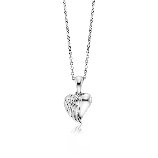 julie-julsen-kids-kette-mit-anh-nger-heartwing-silber-925-rhodiniert image 1