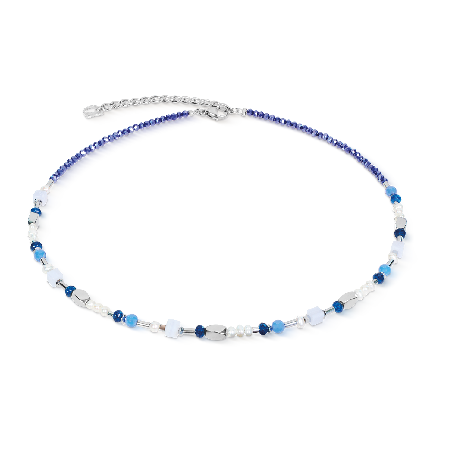 coeur-de-lion-halskette-mosaic-sky-silber-42-cm image 1