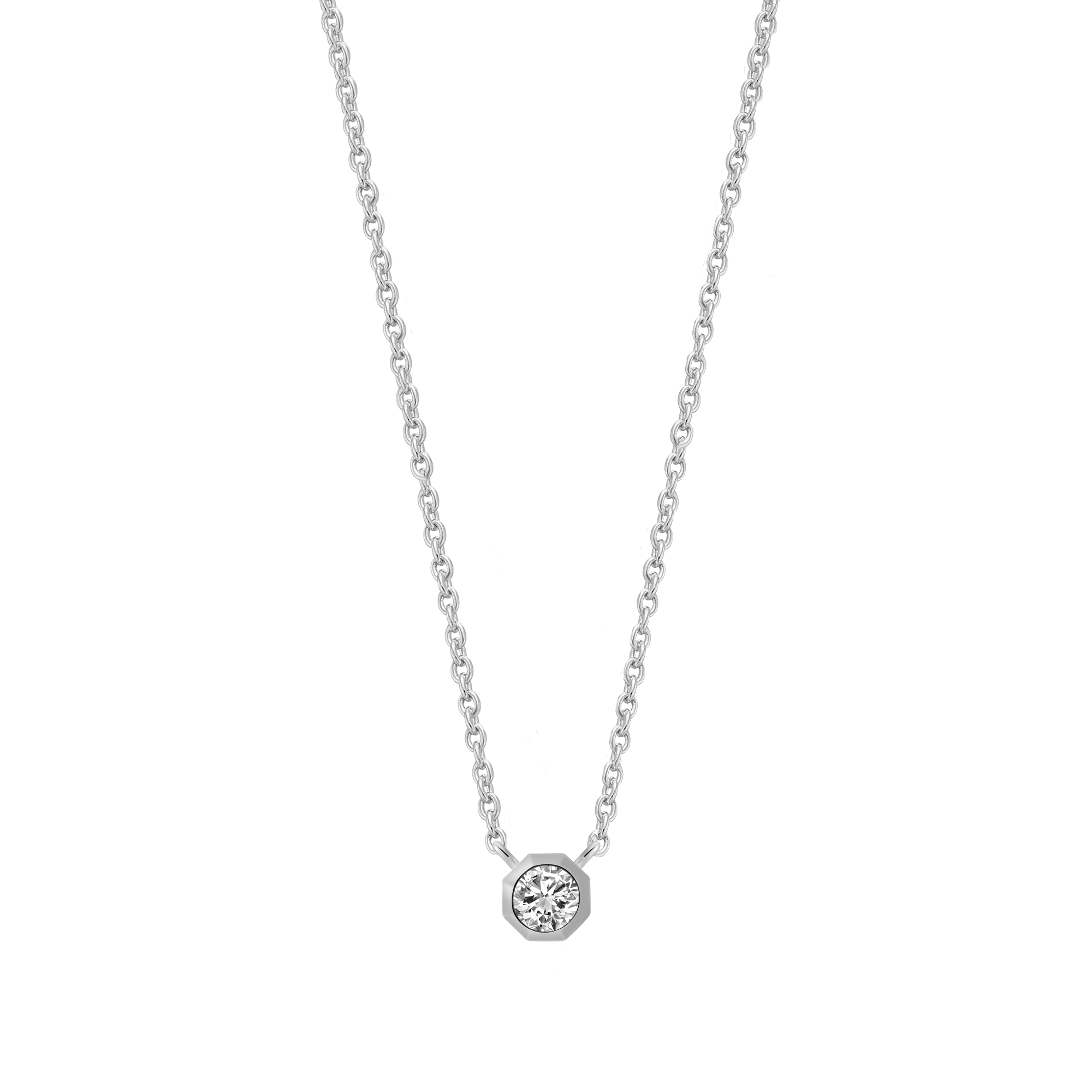 xenox-pure-essentials-halskette-925-sterlingsilber-rhodiniert-mit-zirkonia-xs106 image 1