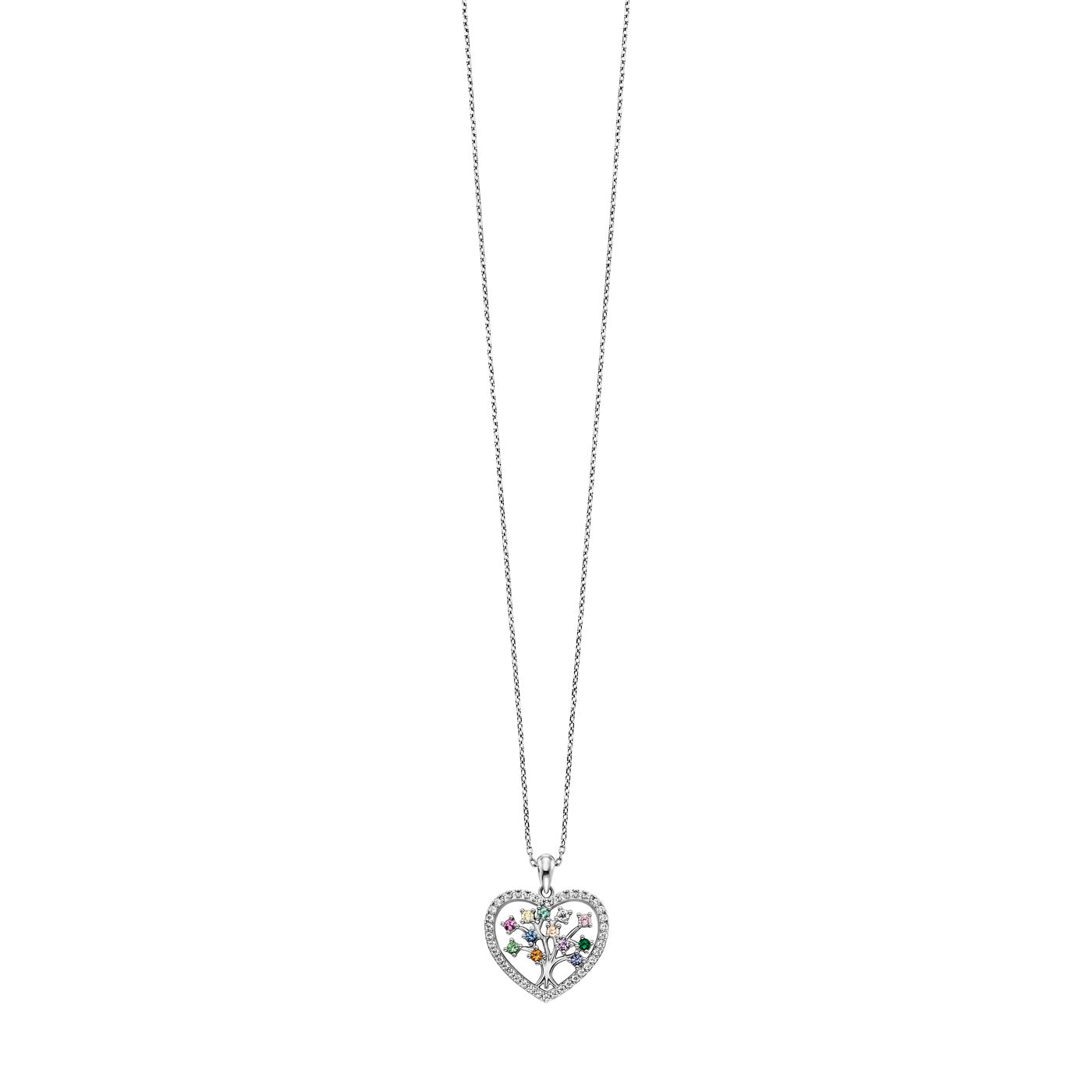 julie-julsen-hearttree-kette-mit-anh-nger-silber-925-rhodiniert-mit-52-bunten-zi image 4