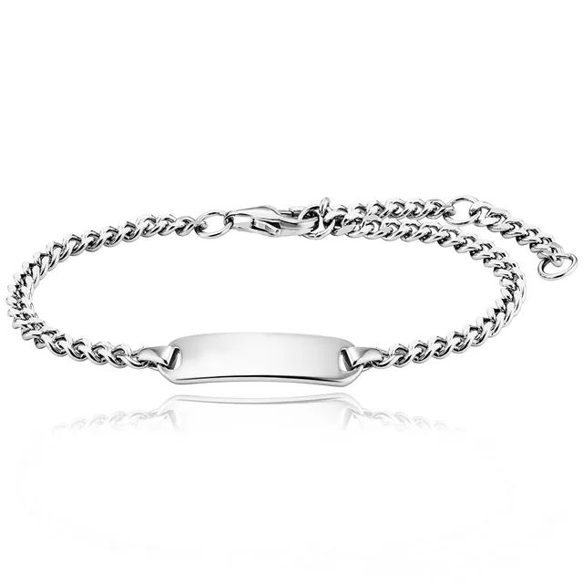 julie-julsen-kids-panzerarmband-silber-925-rhodiniert-mit-gravurplatte image 1