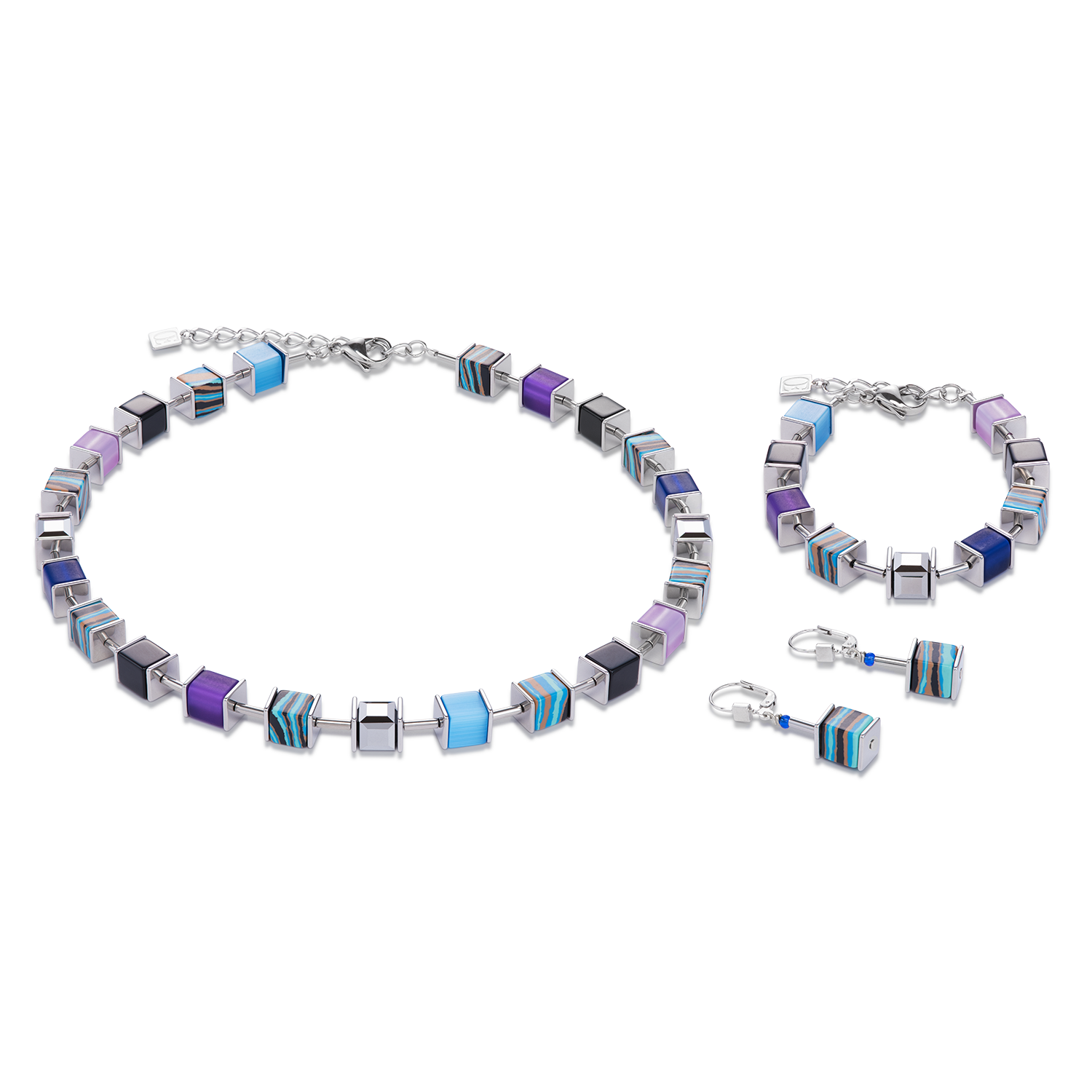 coeur-de-lion-geocube-armband-kristalle-malachit-blau-lila image 3