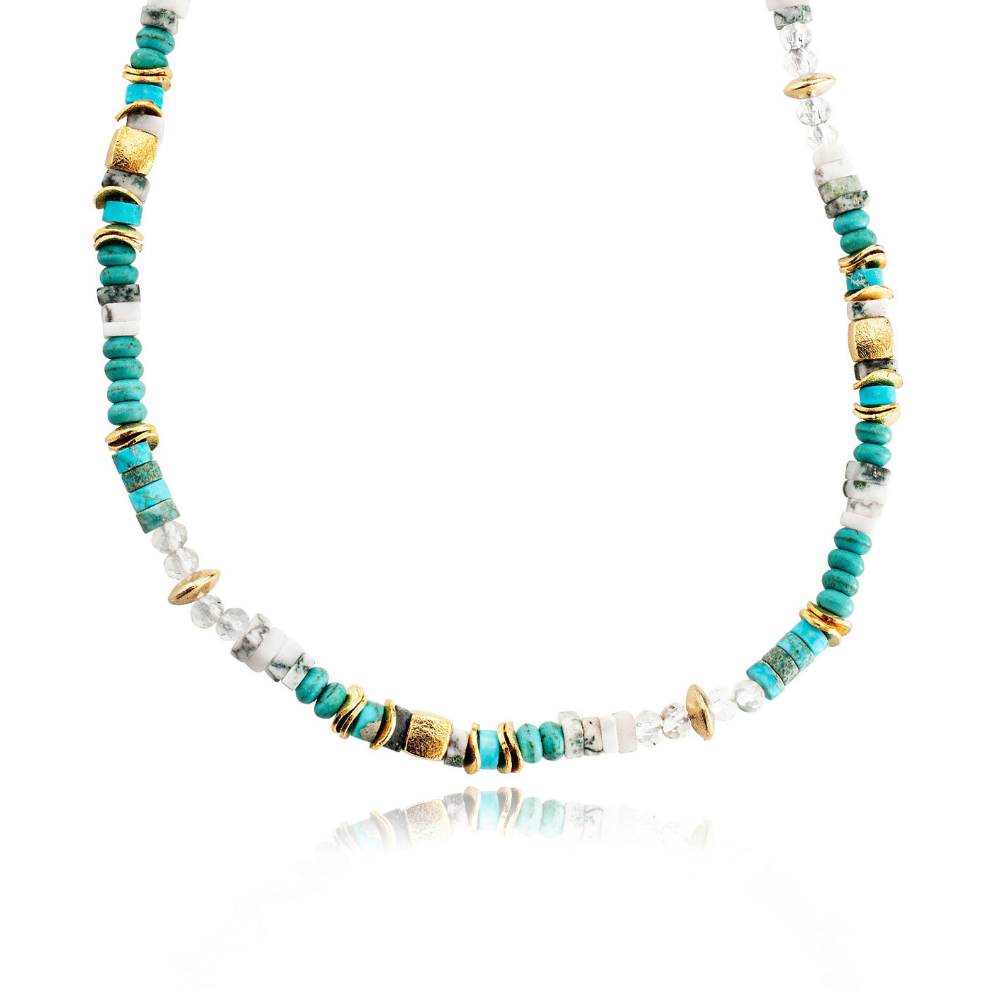 julie-julsen-loving-stones-kette-t-rkis-edelsteine-jaspis-howlith-45-5-cm image 1