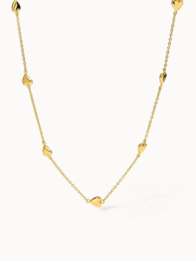 purelei-alohi-heart-kette-40-45-cm-zierliche-herzkette-in-gold-silber-ros-gold image 1