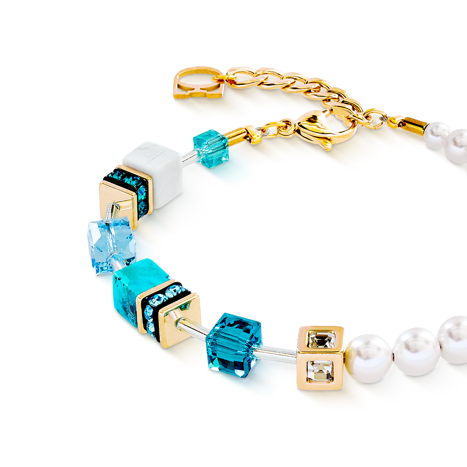 coeur-de-lion-geocube-precious-fusion-pearls-armband-t-rkis image 2