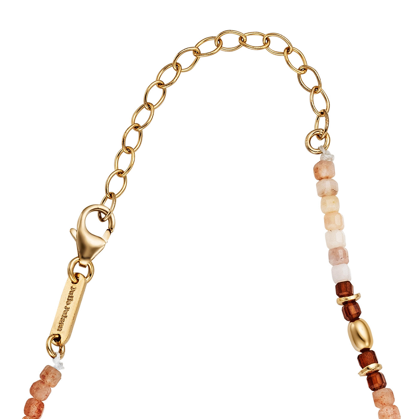 julie-julsen-loving-stones-halskette-gold-mit-142-edelsteinen-hessonit-granat-op image 4