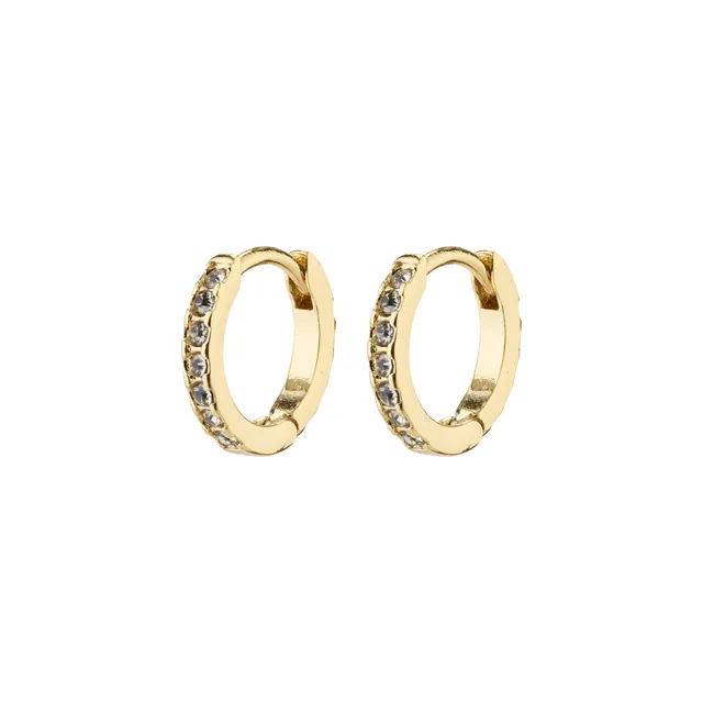 pilgrim-ebna-mini-crystal-huggie-hoops-goldplattiert image 1