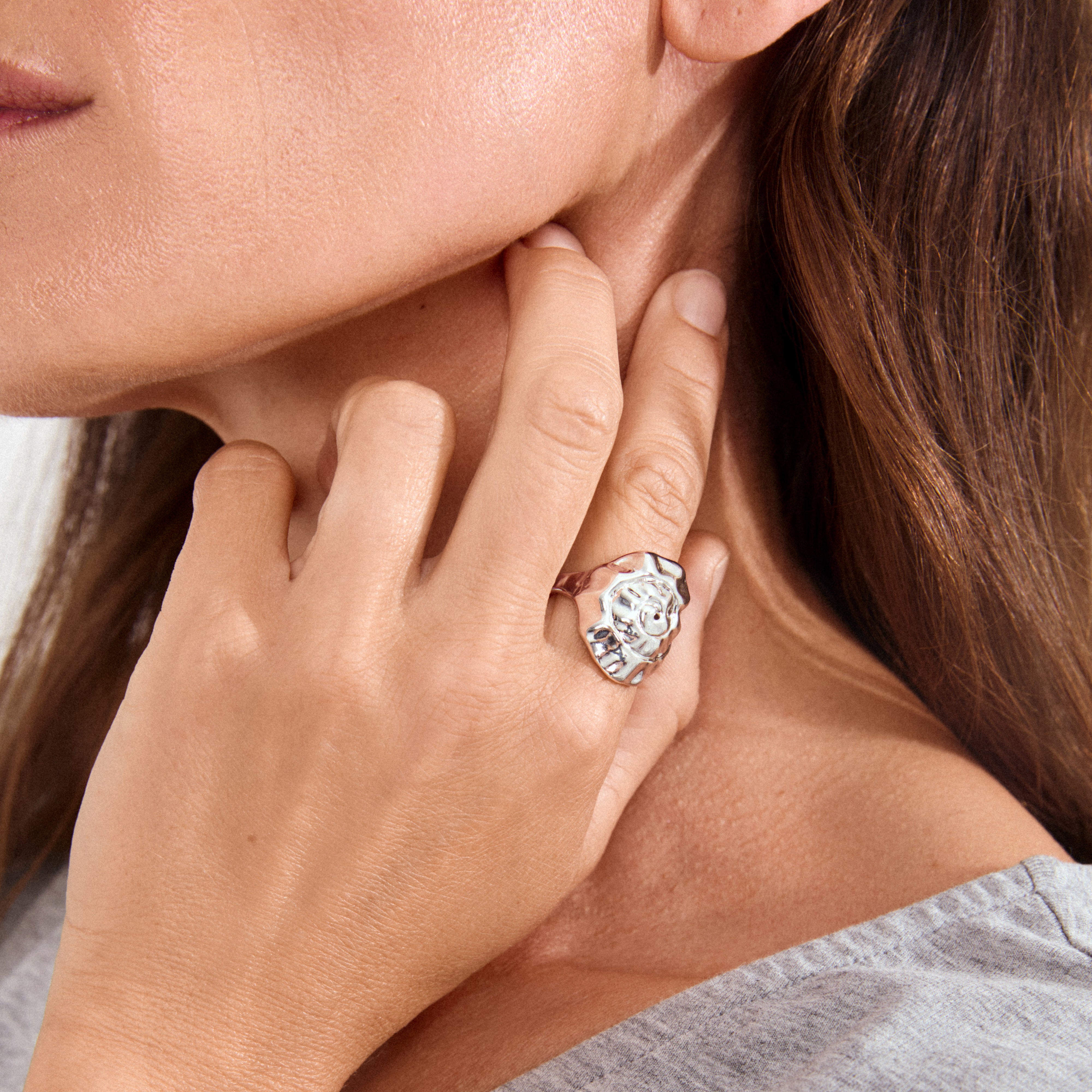 pilgrim-haze-ring-versilbert-verstellbar-swirl-design image 3