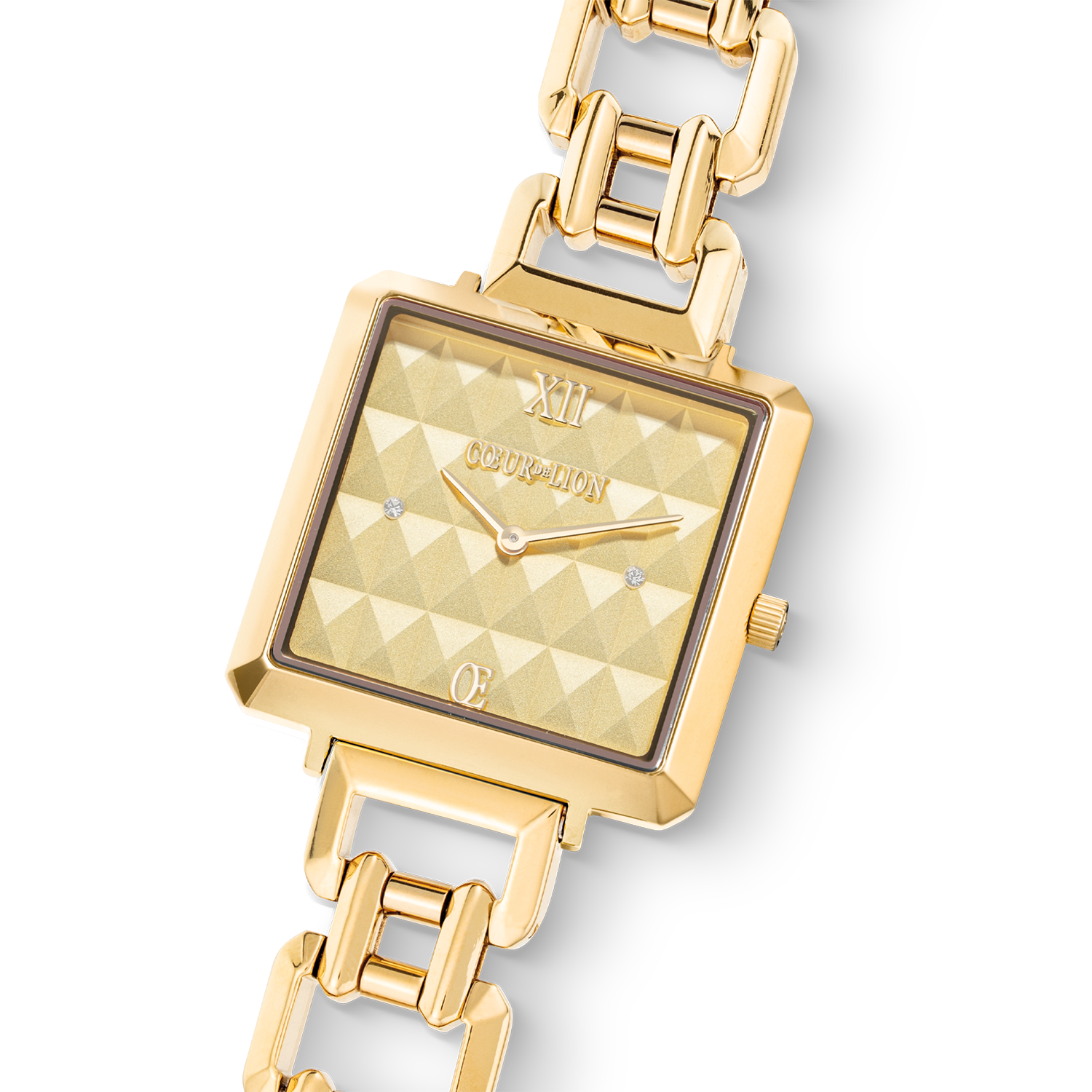 coeur-de-lion-iconic-cube-spikes-statement-uhr-gold image 2
