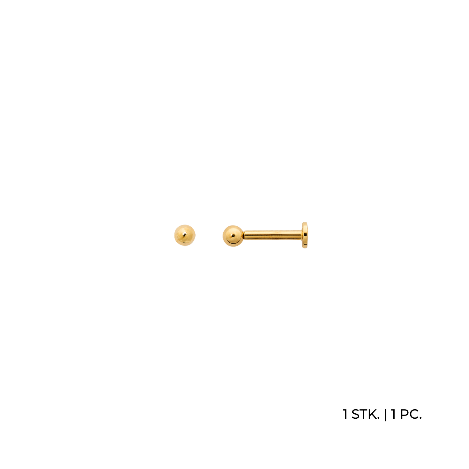 xenox-fine-dot-piercing-xg14k8008g-585-gelbgold-kugel image 1