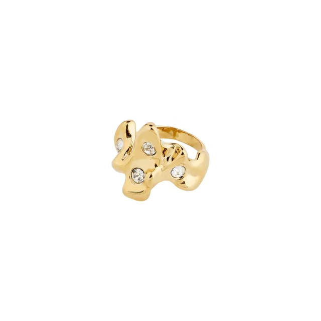 pilgrim-sunset-ring-goldplattiert-mit-preciosa-kristallen-verstellbar image 1