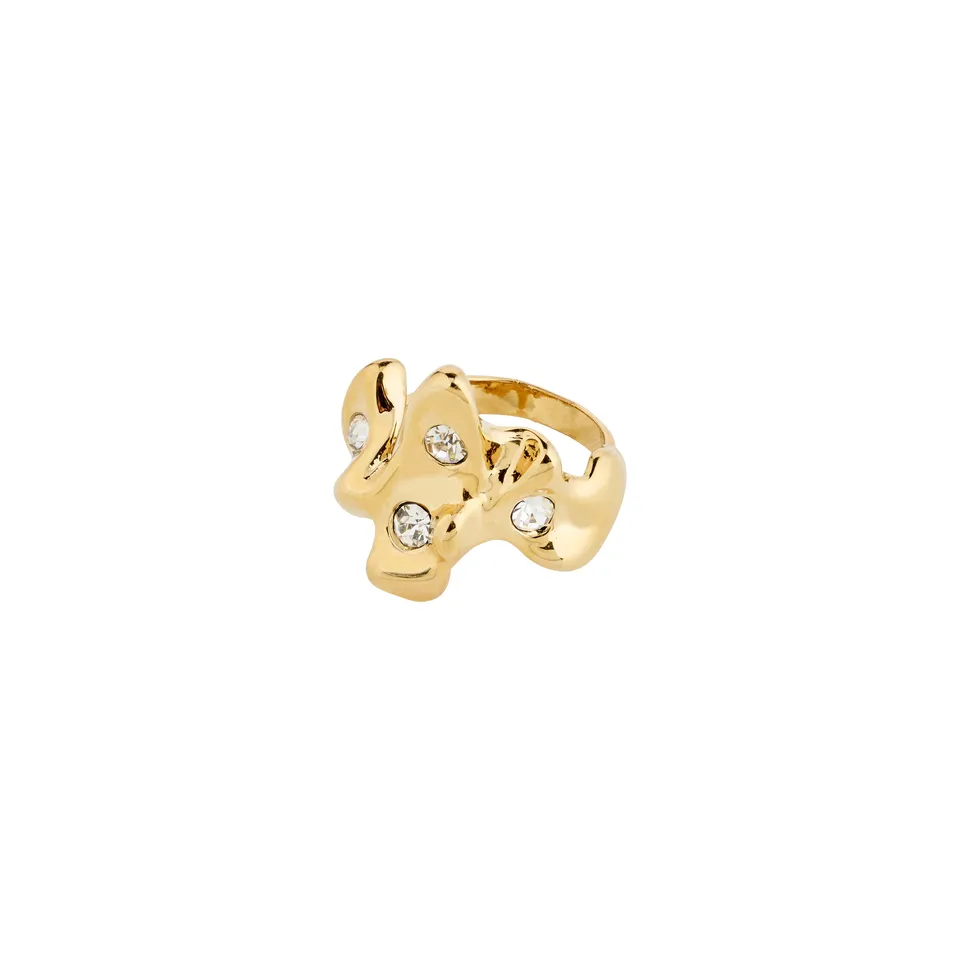 pilgrim-sunset-ring-goldplattiert-mit-preciosa-kristallen-verstellbar image 1