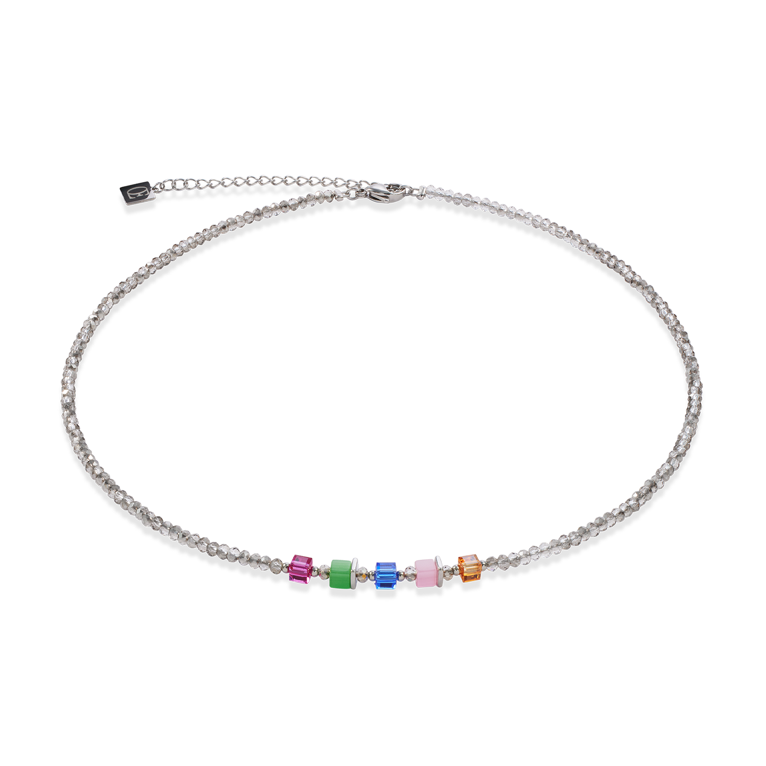 coeur-de-lion-joyful-colours-update-halskette-silber-multicolor image 1