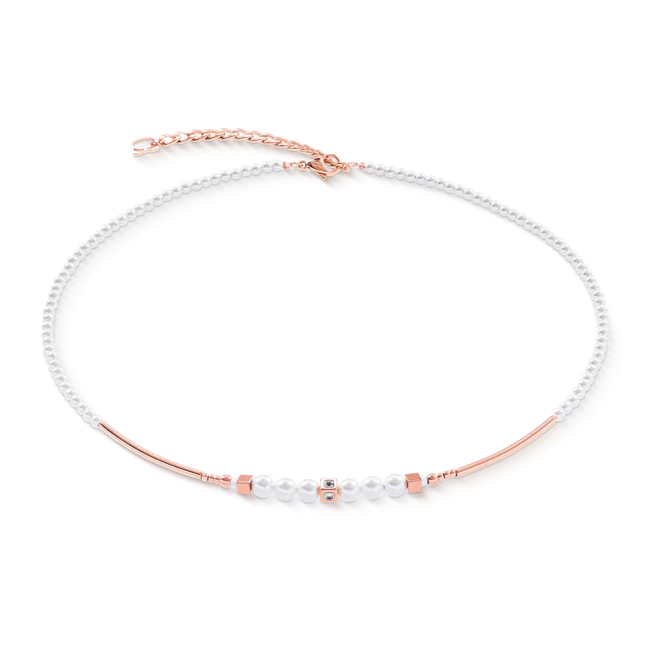 coeur-de-lion-shimmering-princess-pearls-halskette-ros-gold-wei-42-6-cm image 1