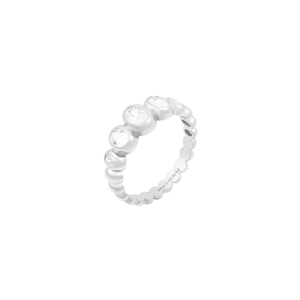 xenox-bubble-glow-ring-925-sterlingsilber-rhodiniert-xs92013-52 image 1