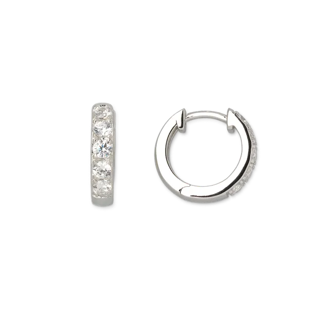 xenox-creolen-925-sterlingsilber-rhodiniert-mit-zirkonia-xs8654 image 1