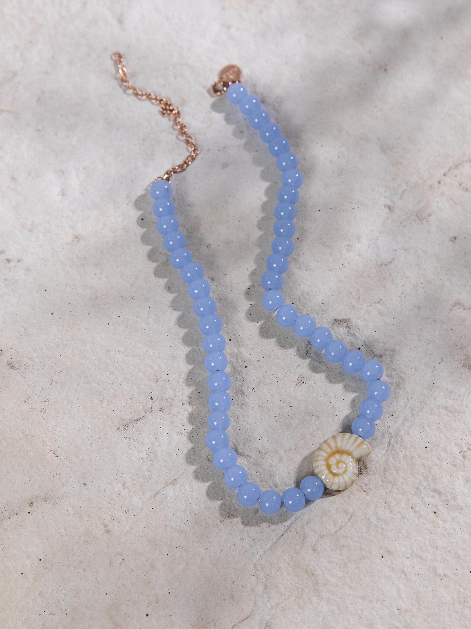 purelei-blue-lagoon-kette-glasperlen-mit-muschel-anh-nger image 6