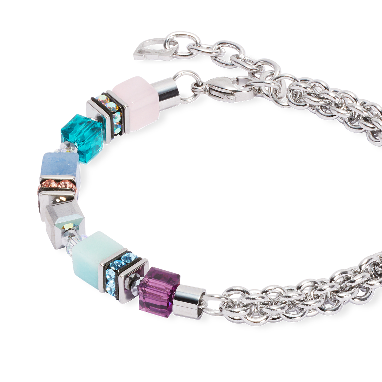 coeur-de-lion-geocube-fusion-summer-armband-silber-couture image 2