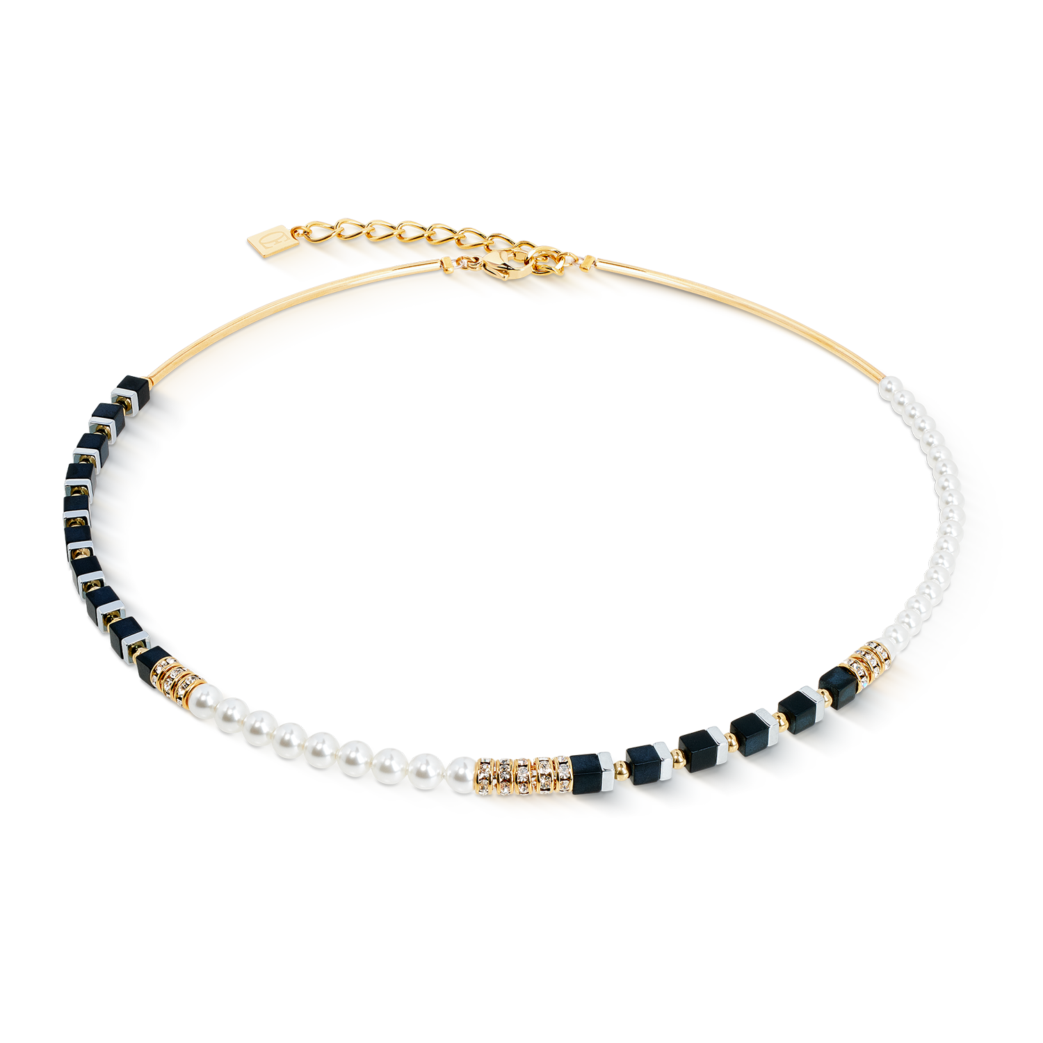coeur-de-lion-precious-fusion-offset-halskette-black-pearl image 1
