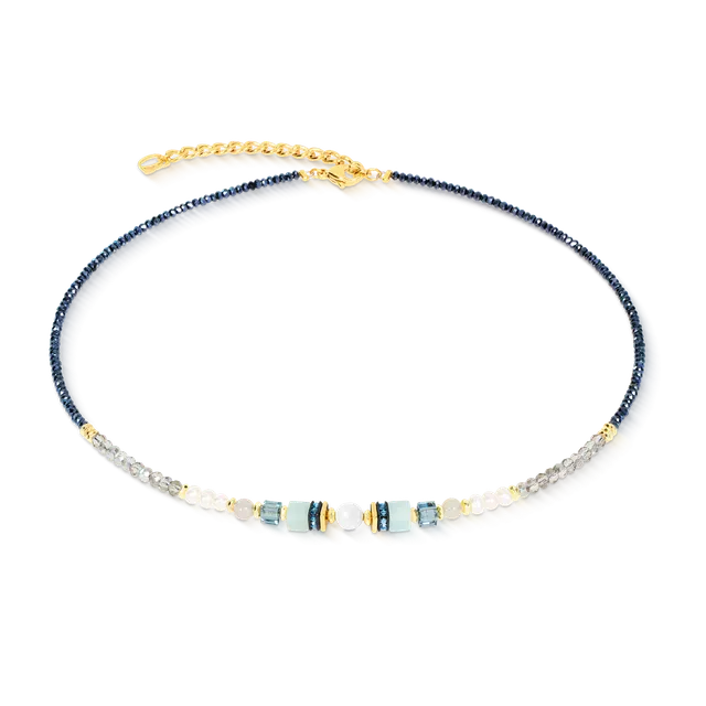coeur-de-lion-halskette-atelier-azur-gold-blau-42-cm-6-cm image 1