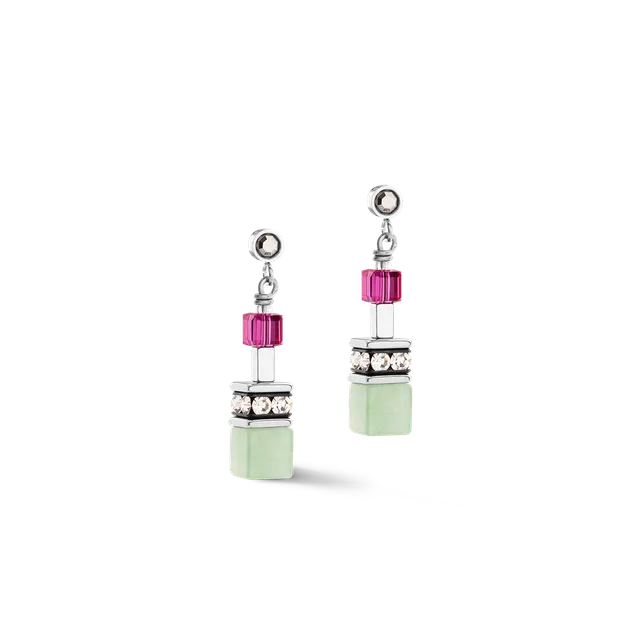 coeur-de-lion-geocube-fusion-ohrringe-multicolor-gemstone-silber image 1