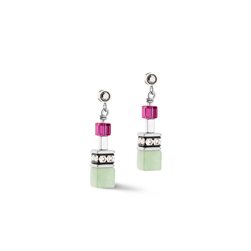 coeur-de-lion-geocube-fusion-ohrringe-multicolor-gemstone-silber image 1